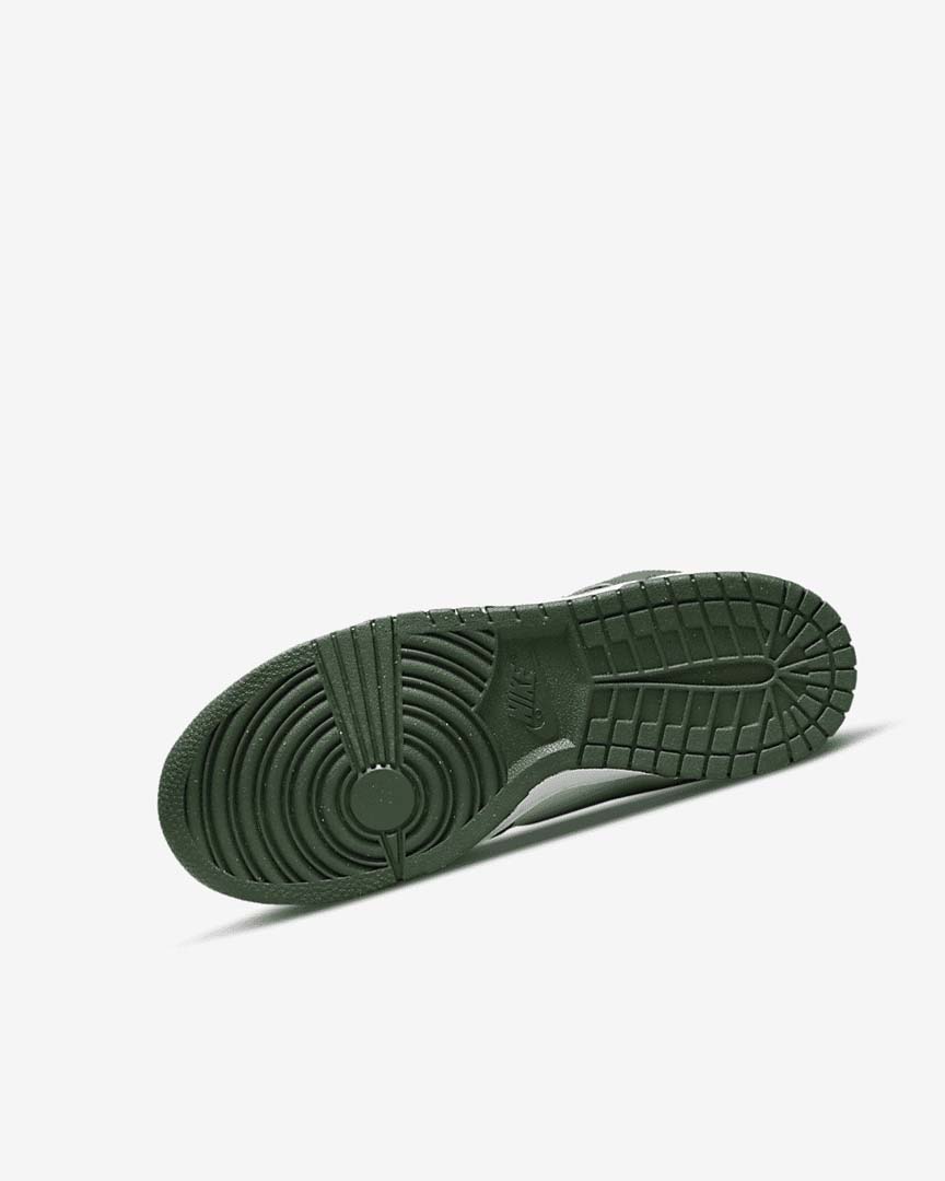 Green / Gold / White Nike Dunk High Girls' Shoes | CA_5092