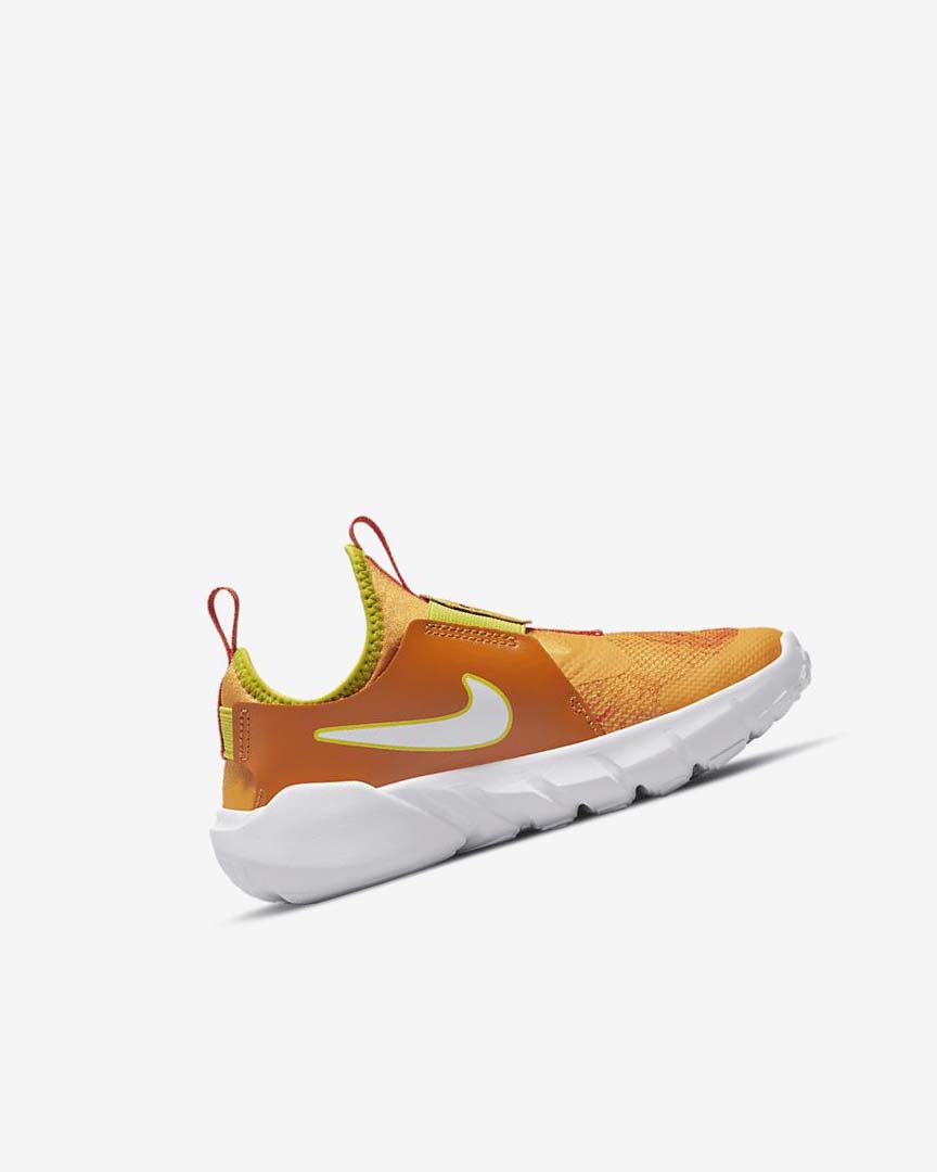 Green / Gold / White Nike Flex Runner 2 Lil Fruits Boys' Shoes | CA_2360