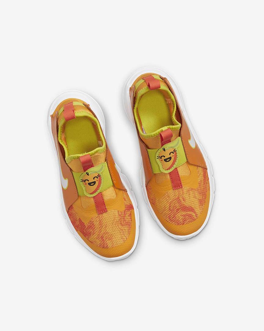 Green / Gold / White Nike Flex Runner 2 Lil Fruits Boys' Shoes | CA_2360
