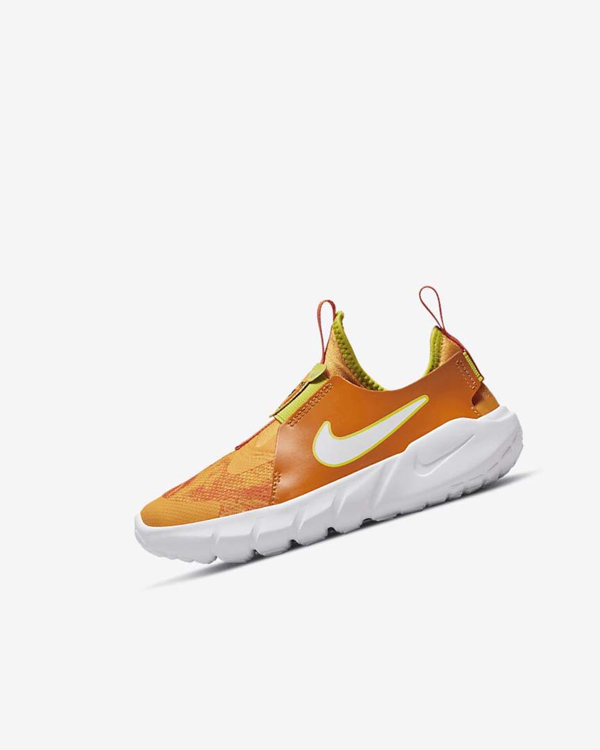 Green / Gold / White Nike Flex Runner 2 Lil Fruits Boys\' Shoes | CA_2360