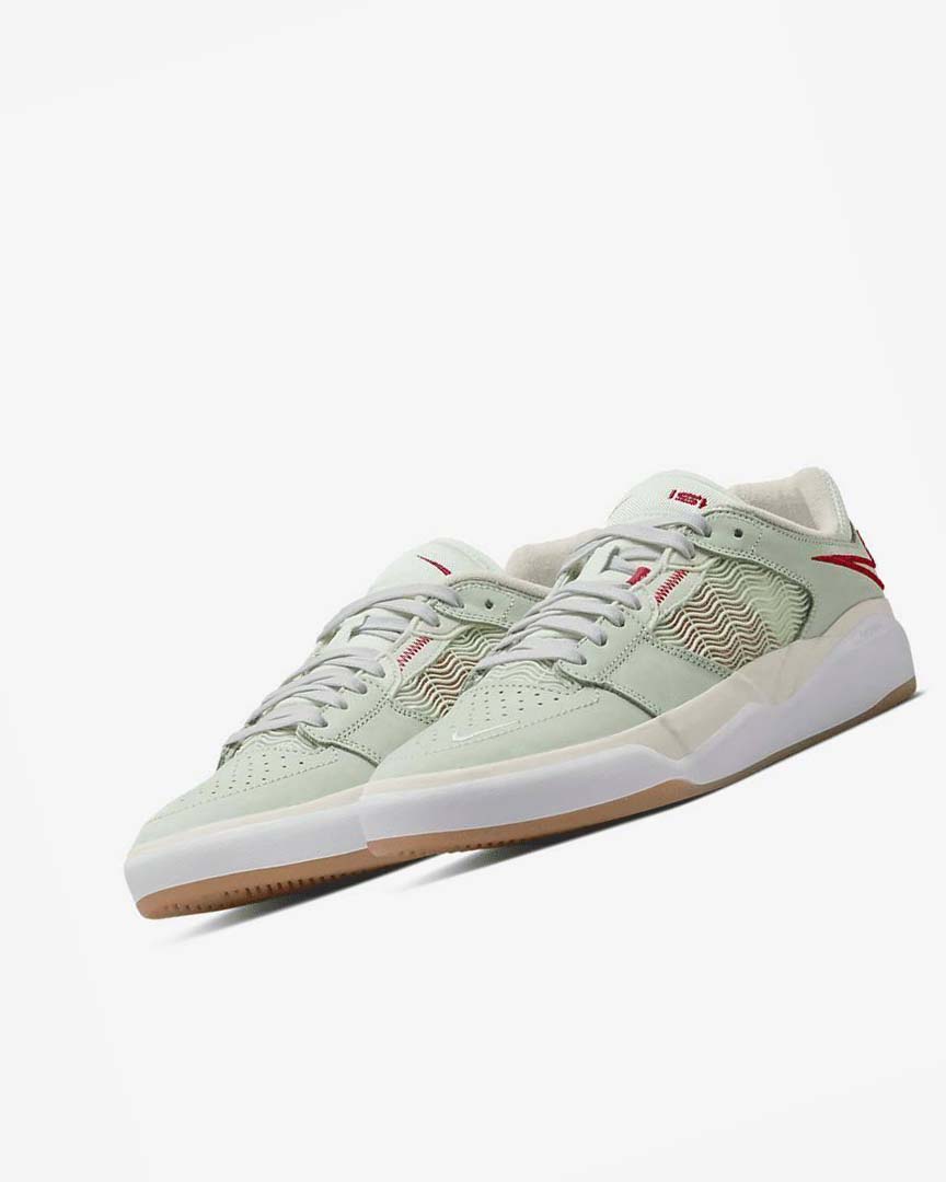 Green / Light Beige / Red Nike SB Ishod Wair Premium Men's Skate Shoes | CA_4579