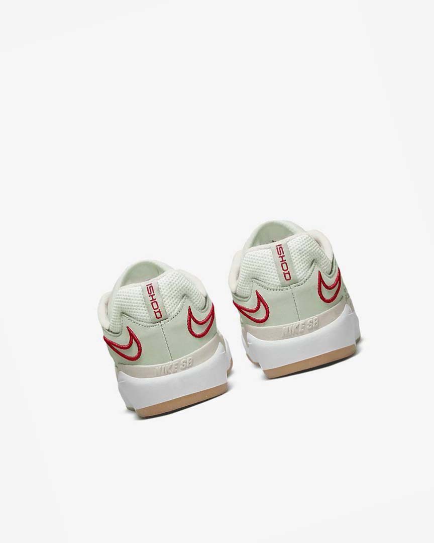 Green / Light Beige / Red Nike SB Ishod Wair Premium Men's Skate Shoes | CA_4579