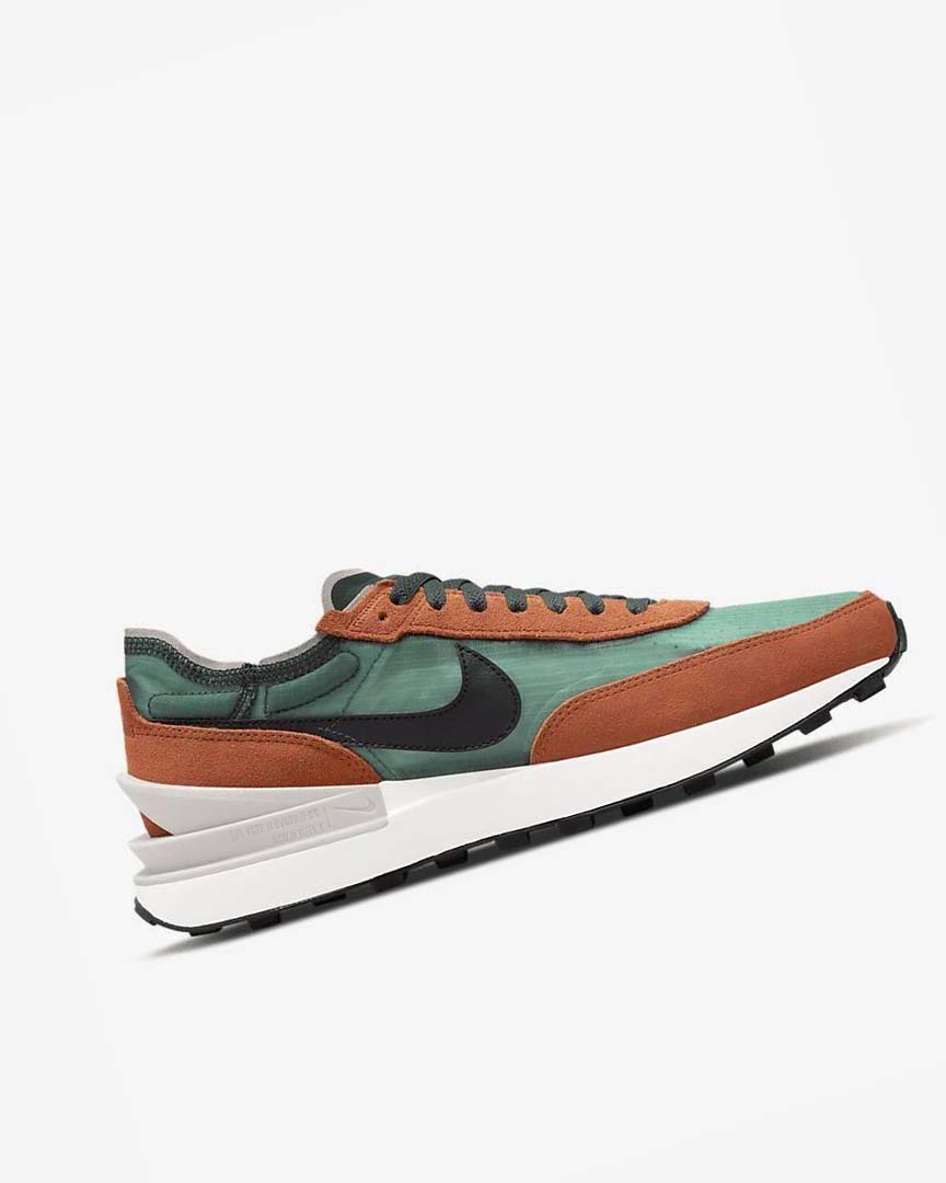 Green / Orange / Black Nike Waffle One SE Men's Sneakers | CA_5495