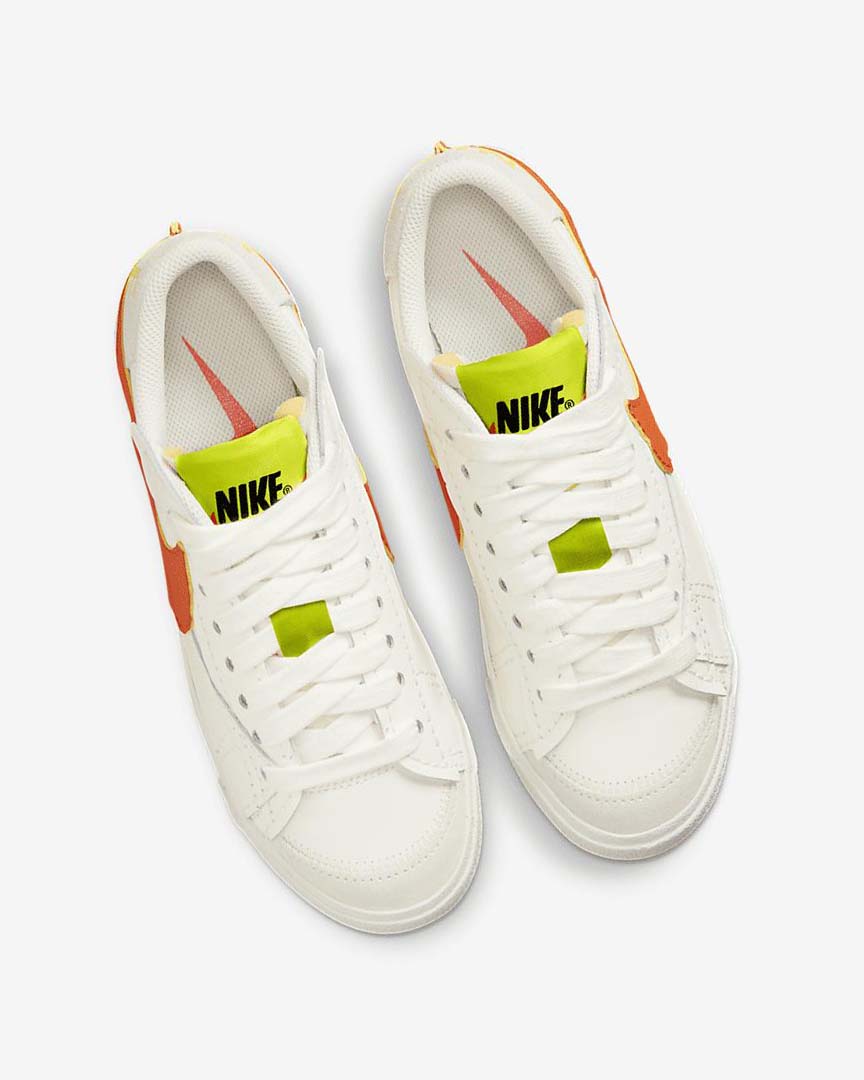 Green / Orange Nike Blazer Low '77 Jumbo Women's Sneakers | CA_3004