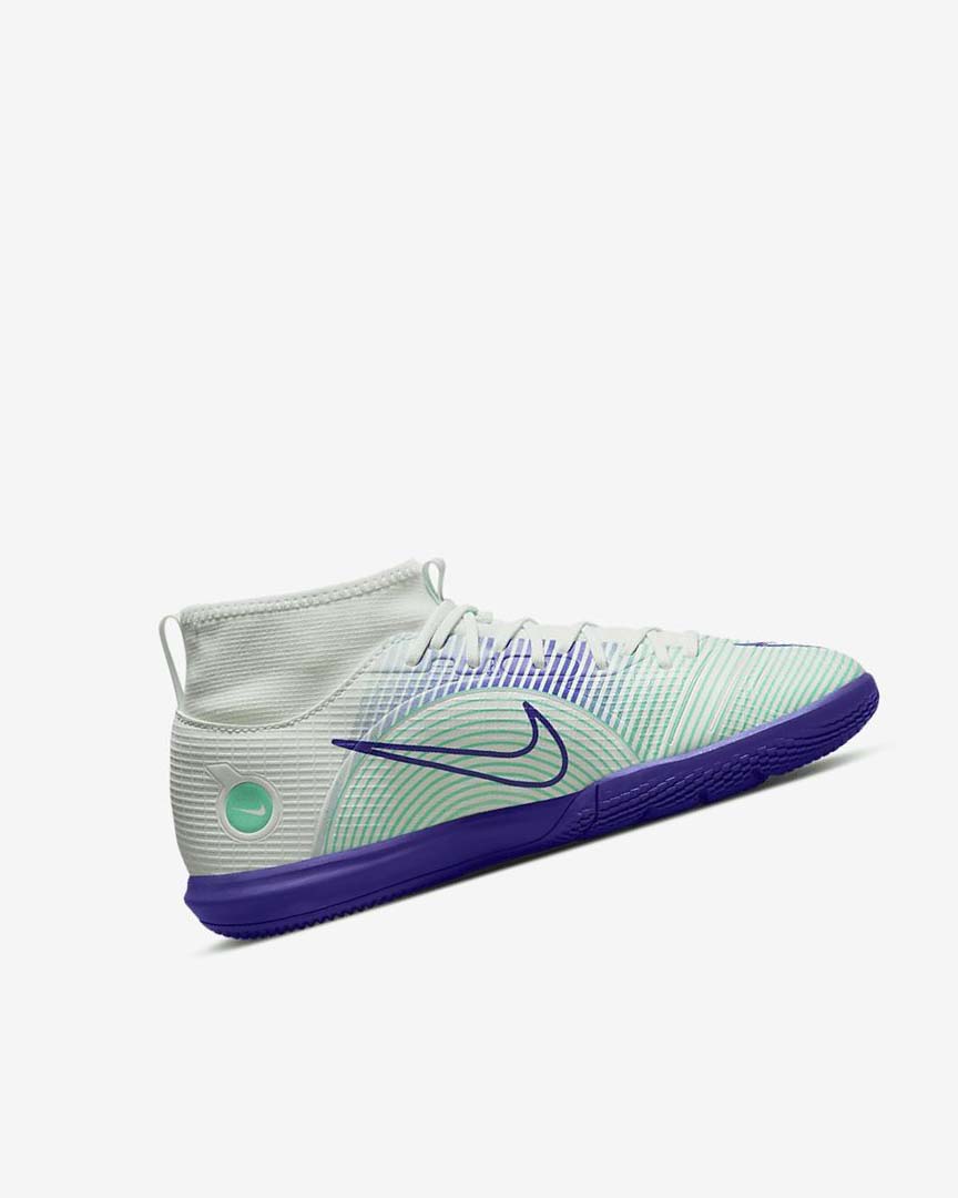 Green / Purple / Green Nike Jr. Mercurial Dream Speed Superfly 8 Academy IC Girls' Soccer Shoes | CA_5609