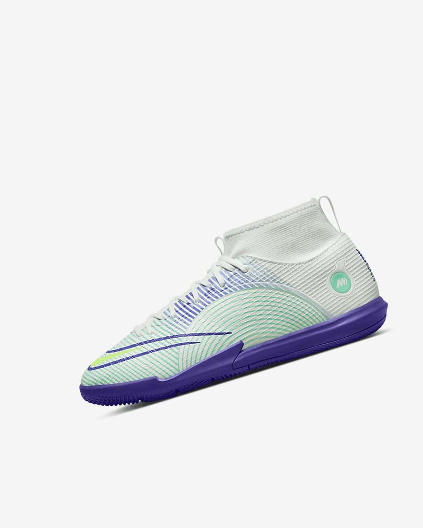 Green / Purple / Green Nike Jr. Mercurial Dream Speed Superfly 8 Academy IC Girls\' Soccer Shoes | CA_5609
