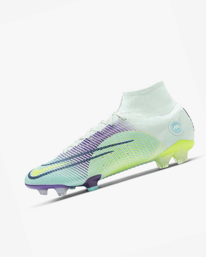 Green / Purple / Green Nike Mercurial Dream Speed Superfly 8 Elite FG Men\'s Soccer Cleats | CA_3125
