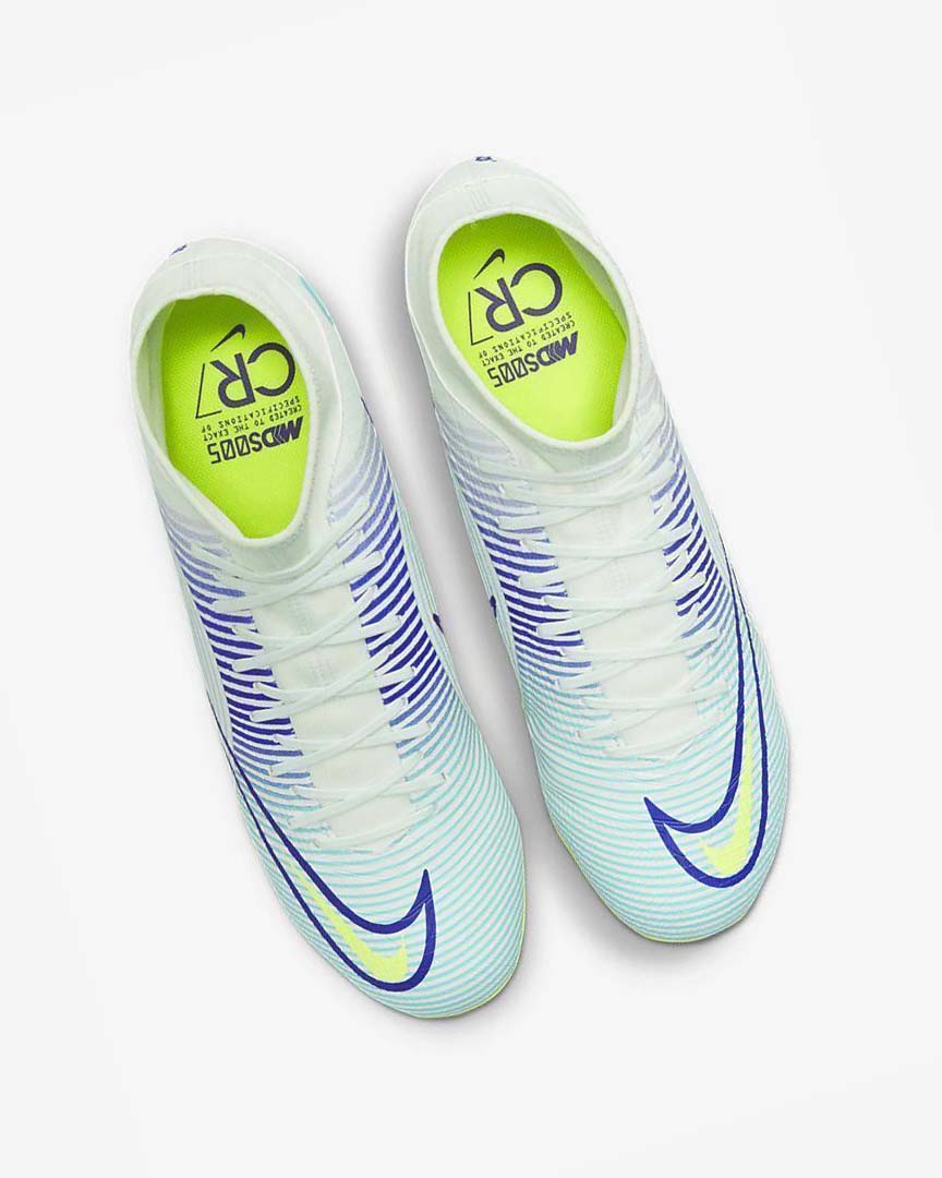 Green / Purple / Green Nike Mercurial Dream Speed Superfly 8 Academy MG Men's Soccer Cleats | CA_5464