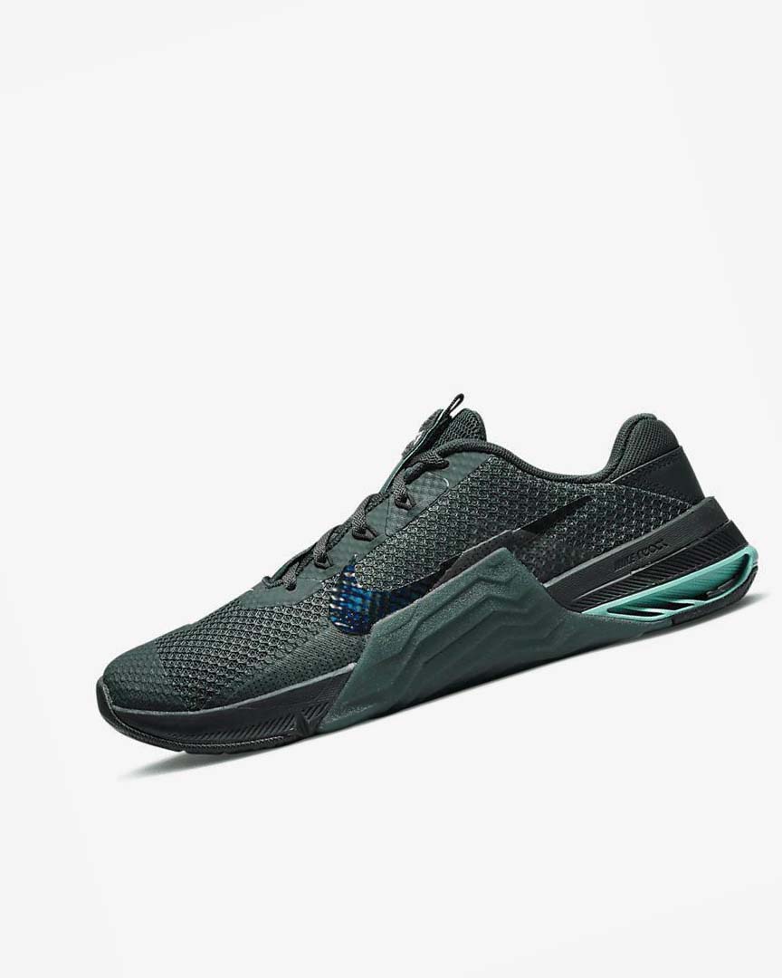 Green / Turquoise / Black / Multicolor Nike Metcon 7 Men\'s Training Shoes | CA_2301