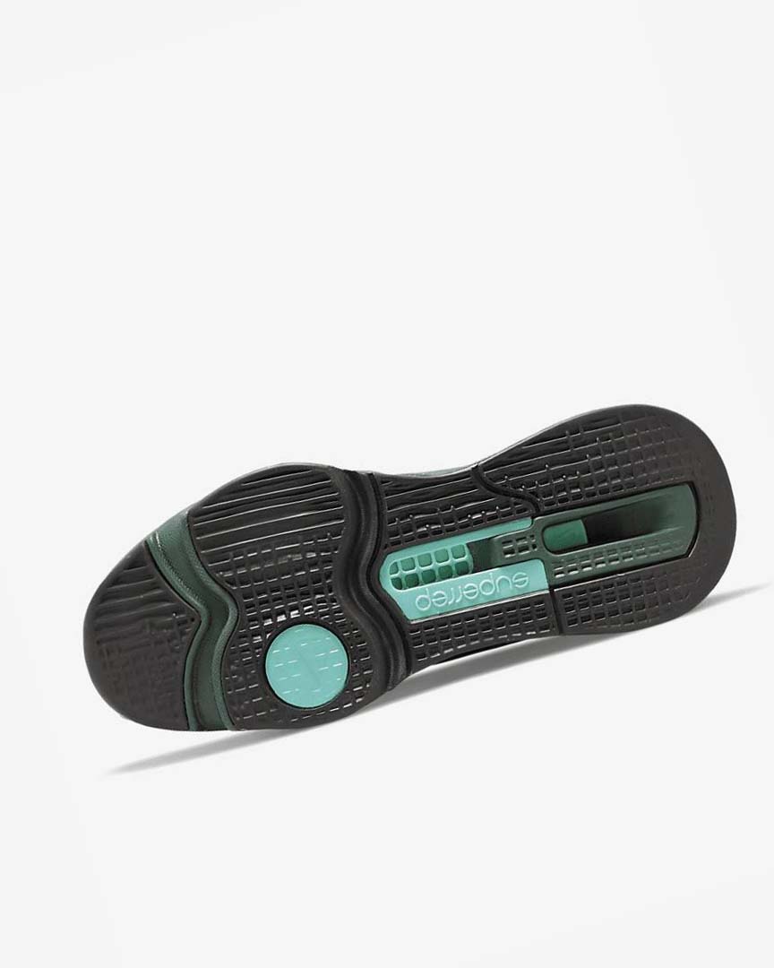 Green / Turquoise / Black / Multicolor Nike Air Zoom SuperRep 3 Men's Training Shoes | CA_4504