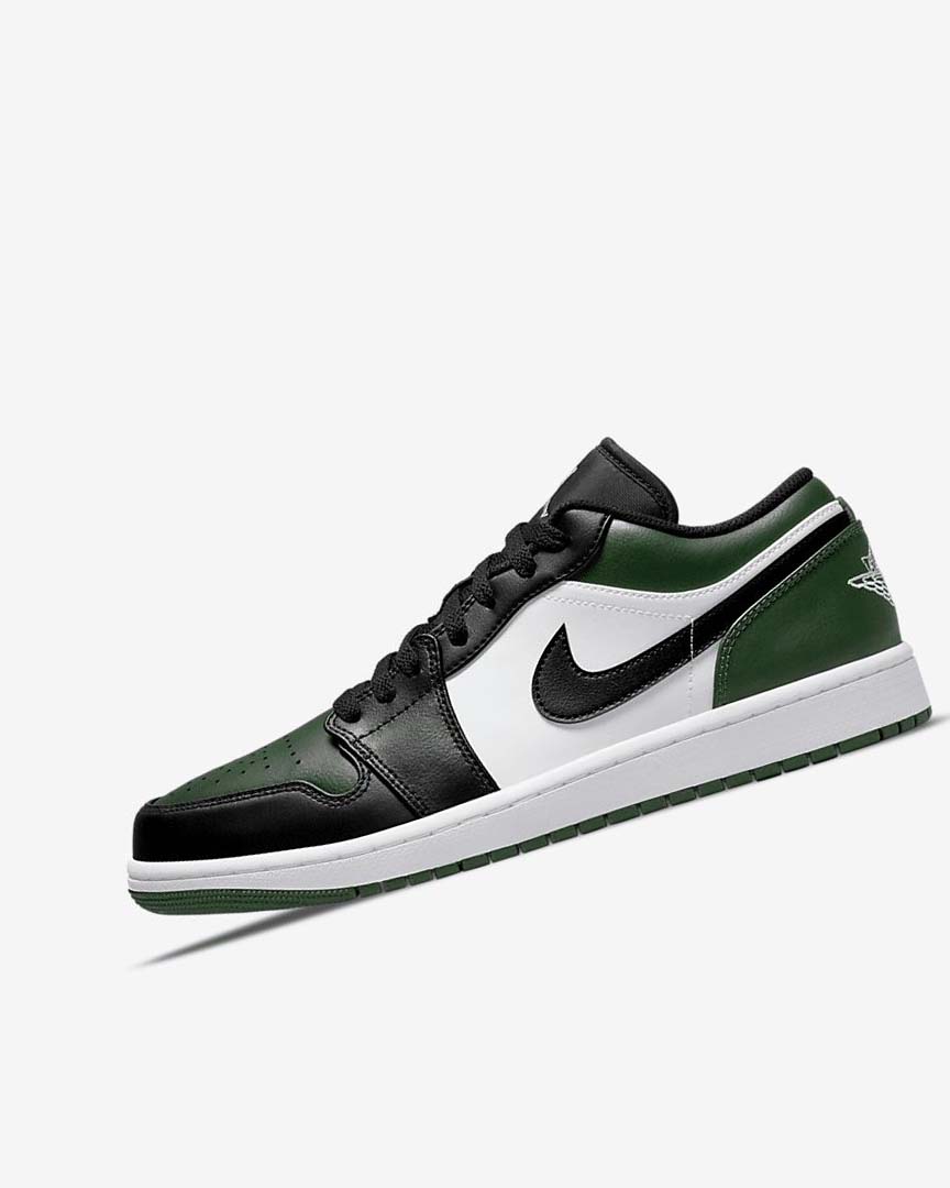 Green / White / Black Nike Air Jordan 1 Low Men\'s Sneakers | CA_3070