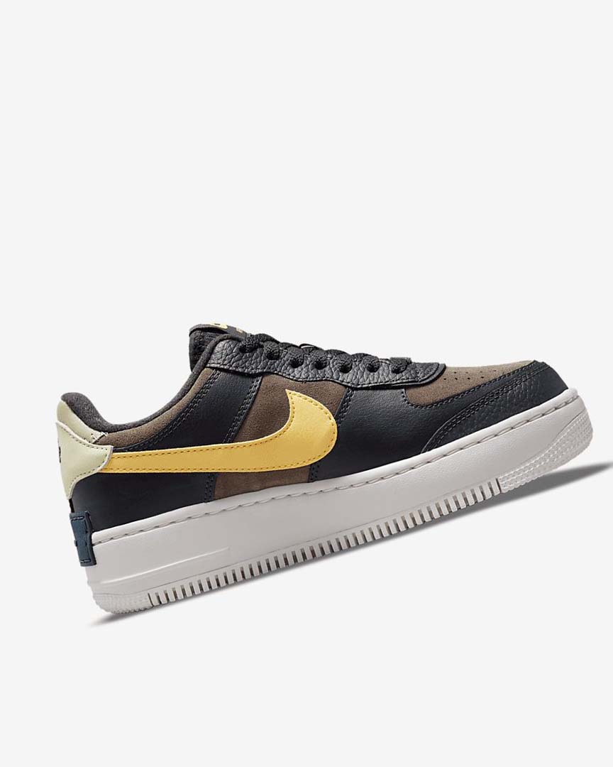 Green / White / Gold Nike Air Force 1 Shadow Women's Sneakers | CA_4742