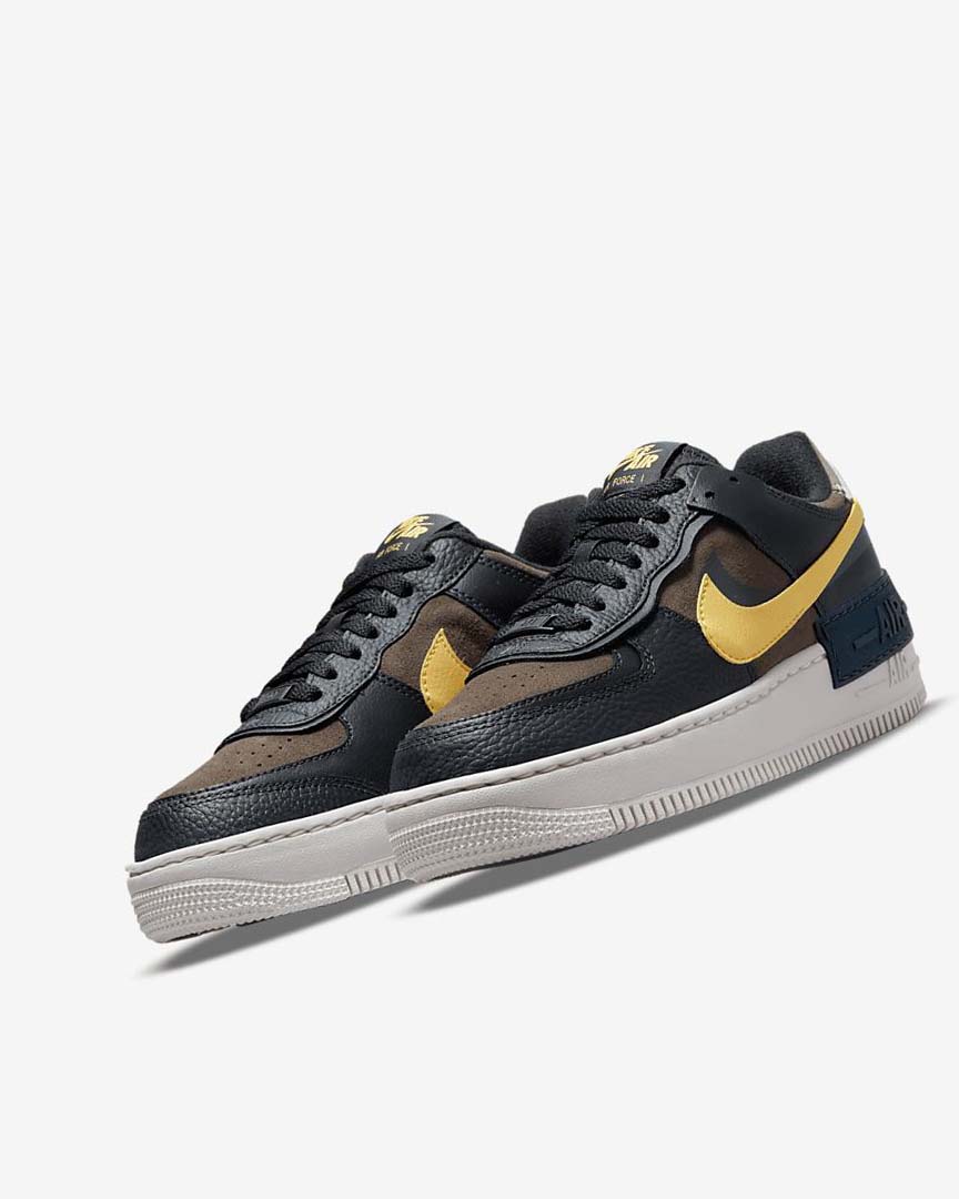 Green / White / Gold Nike Air Force 1 Shadow Women's Sneakers | CA_4742