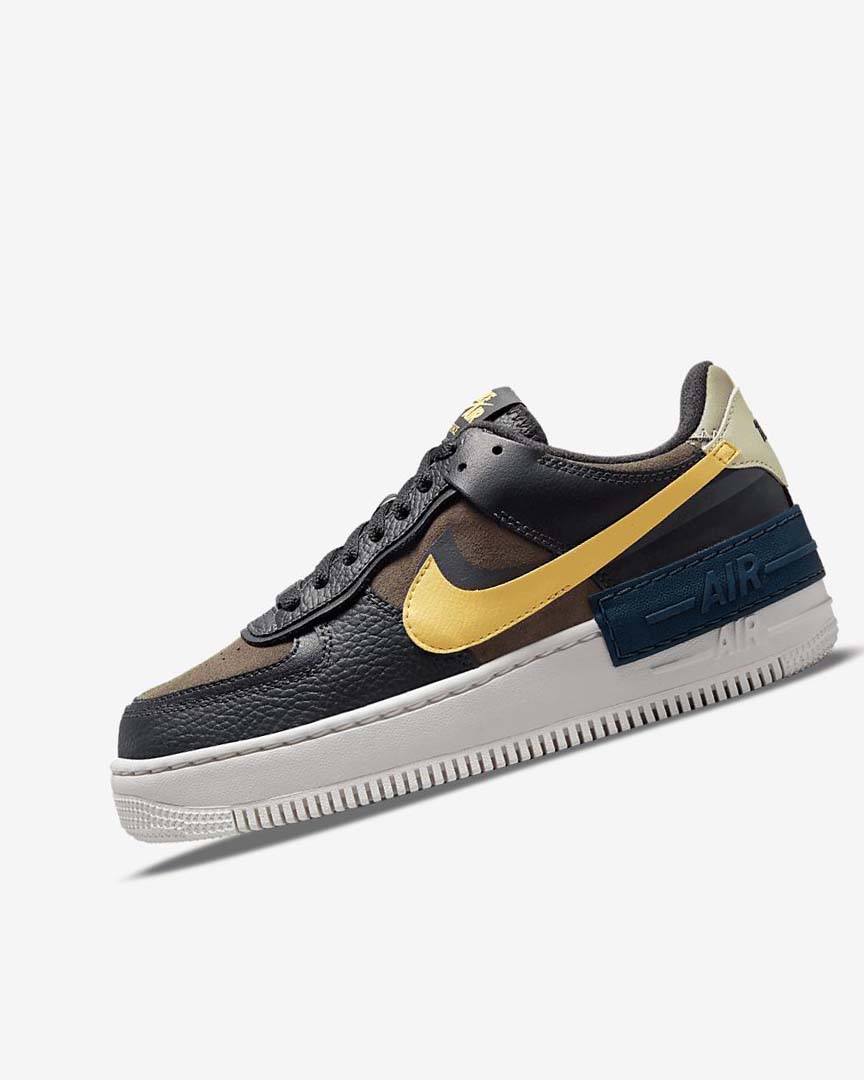 Green / White / Gold Nike Air Force 1 Shadow Women\'s Sneakers | CA_4742