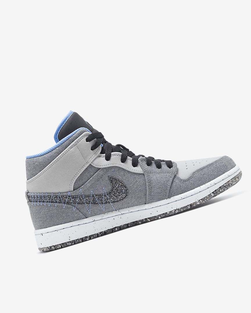 Grey / Black / Blue / Blue Nike Air Jordan 1 Mid SE Men's Sneakers | CA_3222