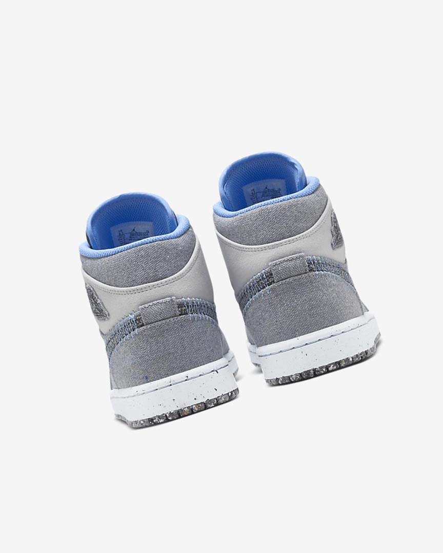 Grey / Black / Blue / Blue Nike Air Jordan 1 Mid SE Men's Sneakers | CA_3222