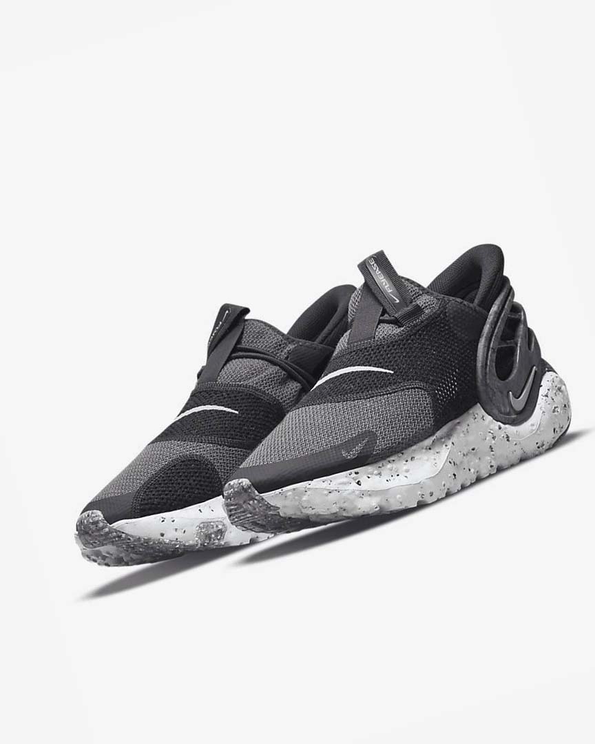 Grey / Black / Grey / Grey Nike Glide FlyEase Men's Casual Shoes | CA_4830