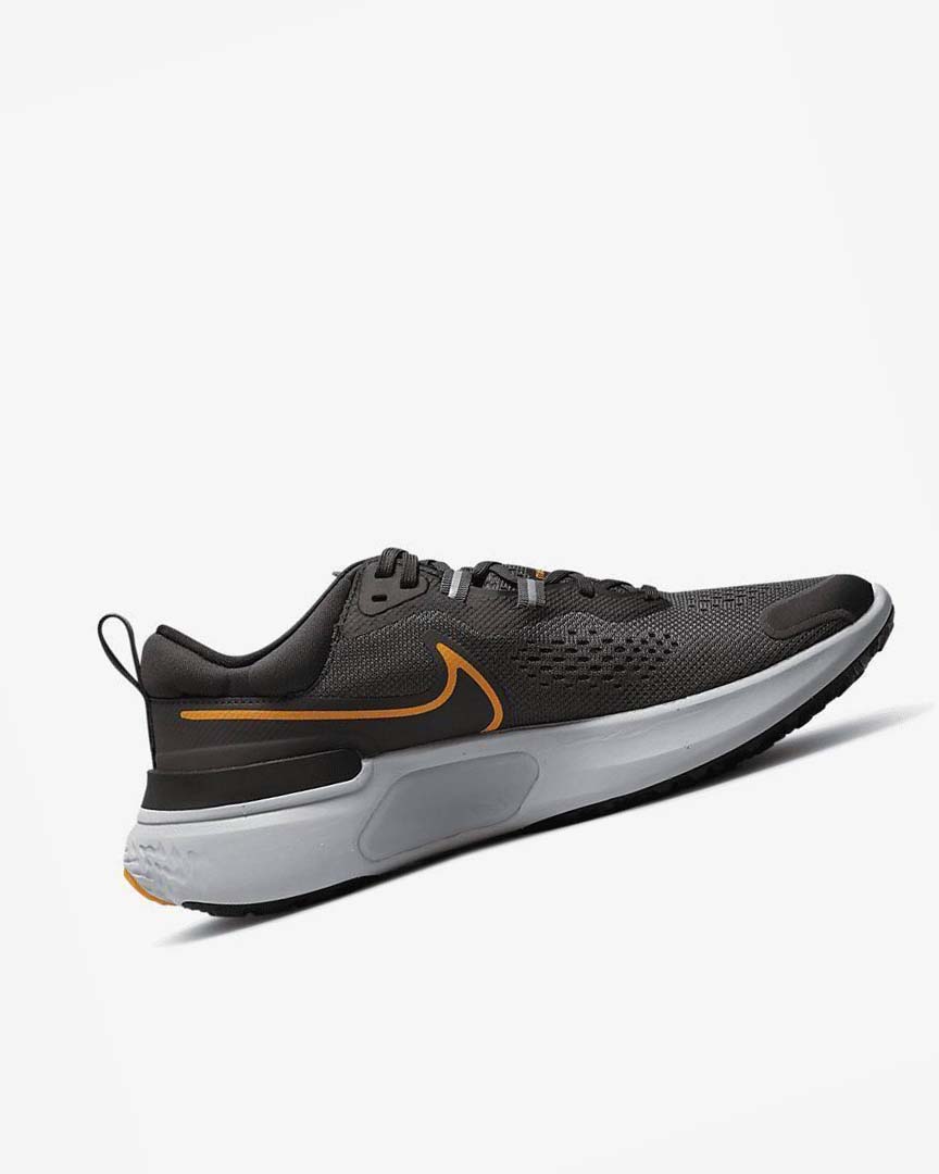 Grey / Black / Grey Nike React Miler 2 Men's Running Shoes | CA_4714