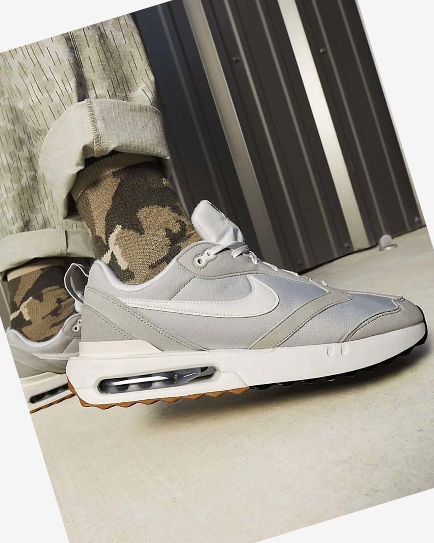 Grey / Black / Light Brown / White Nike Air Max Dawn Men's Sneakers | CA_3244