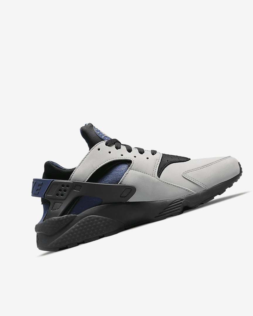 Grey / Black / Navy Nike Air Huarache LE Men's Sneakers | CA_5232
