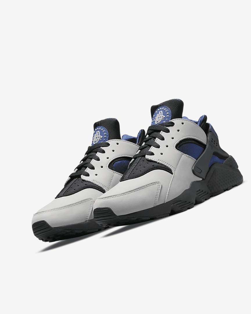 Grey / Black / Navy Nike Air Huarache LE Men's Sneakers | CA_5232