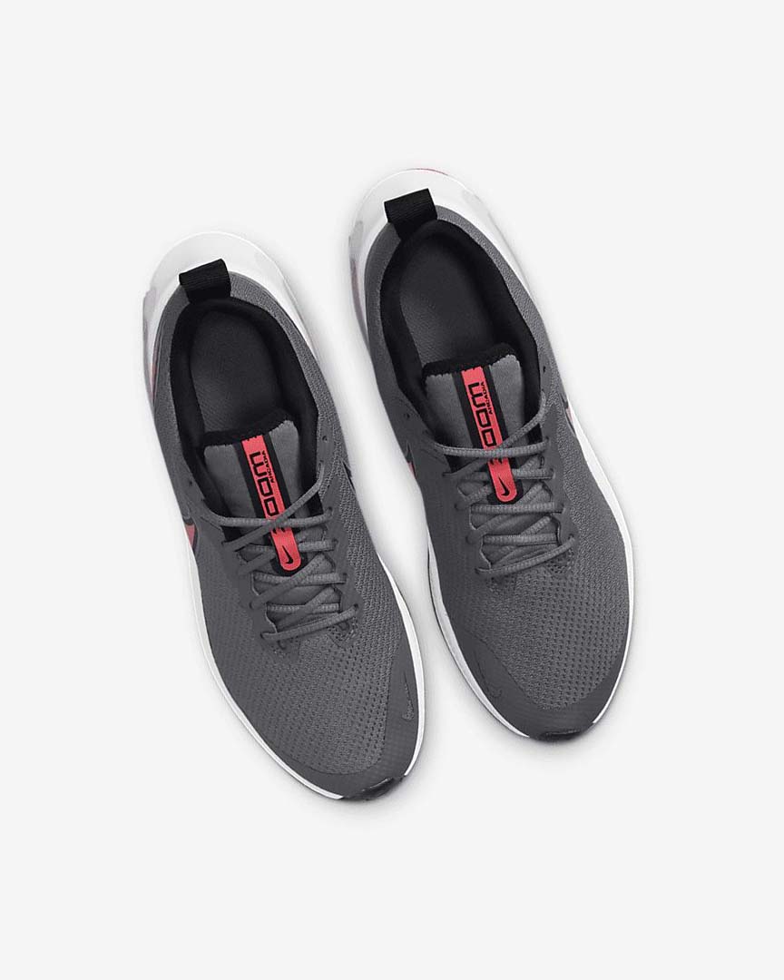Grey / Black / Red Nike Air Zoom Arcadia Girls' Running Shoes | CA_5250