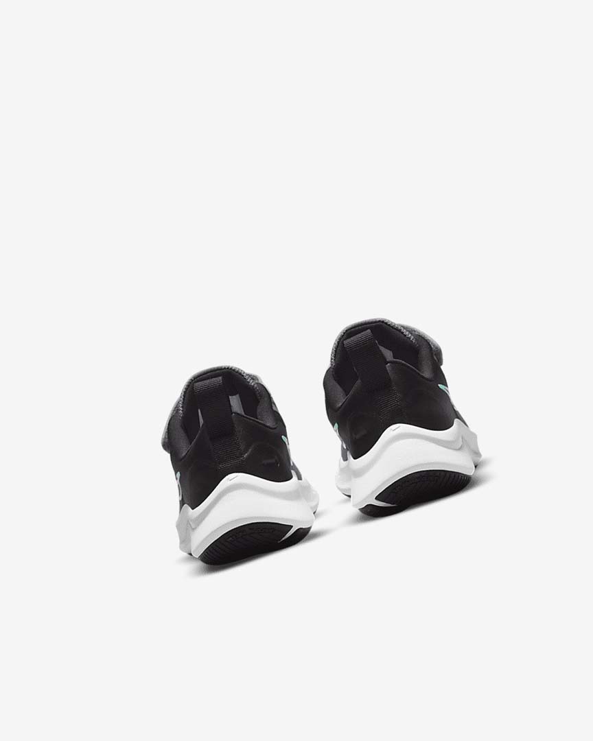 Grey / Black / Red Nike Star Runner 3 Girls' Running Shoes | CA_5227