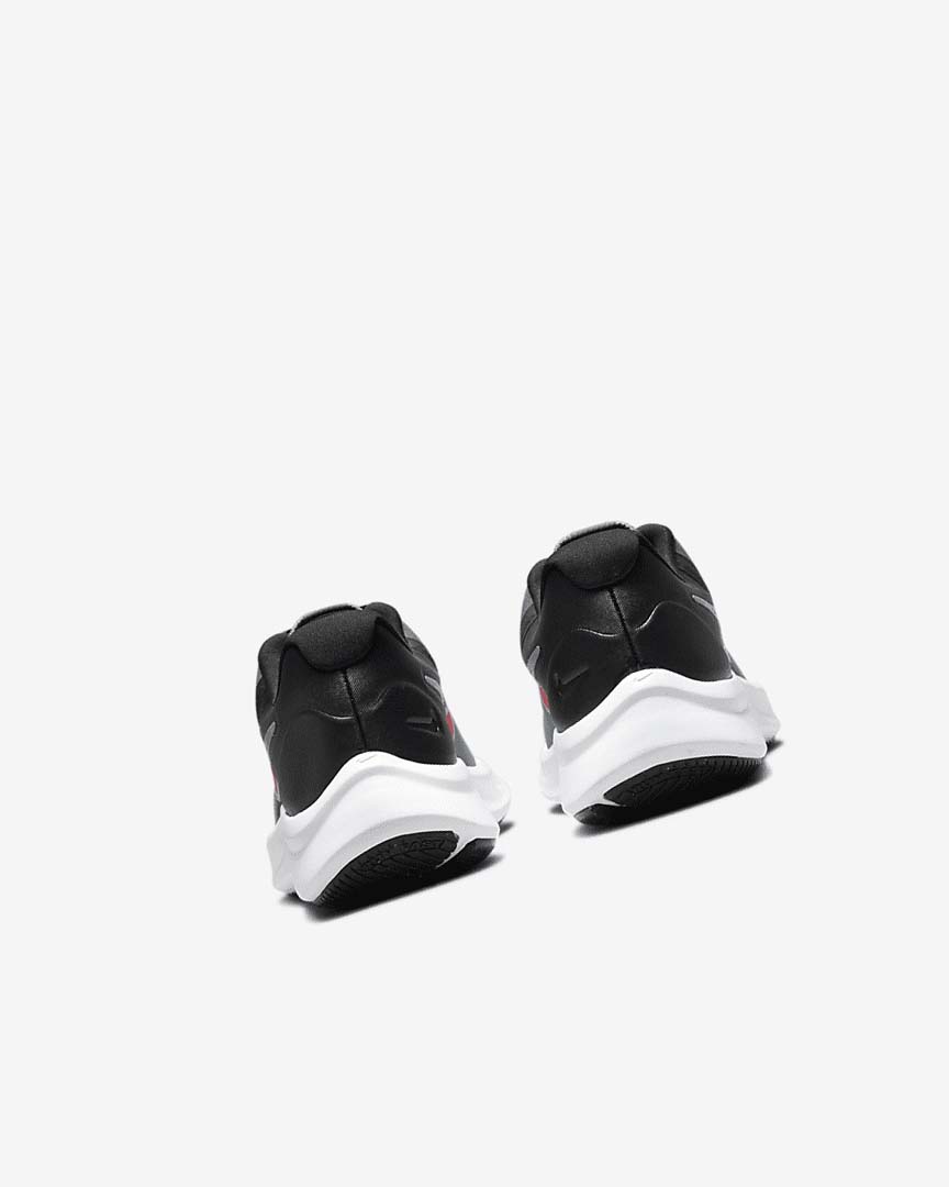 Grey / Black / Red Nike Star Runner 3 Girls' Running Shoes | CA_5345
