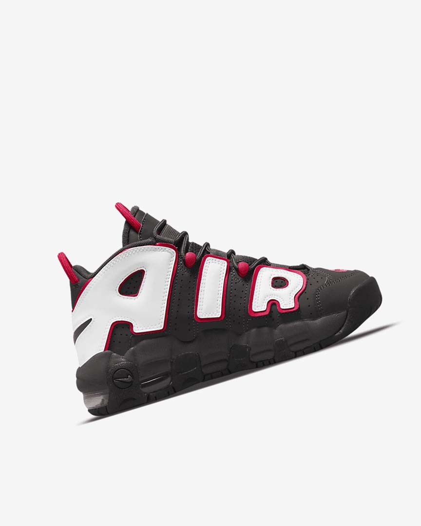 Grey / Black / Red / White Nike Air More Uptempo Girls' Sneakers | CA_3087