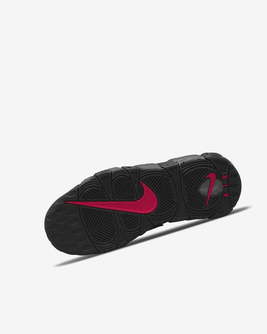 Grey / Black / Red / White Nike Air More Uptempo Boys' Basketball Shoes | CA_3144