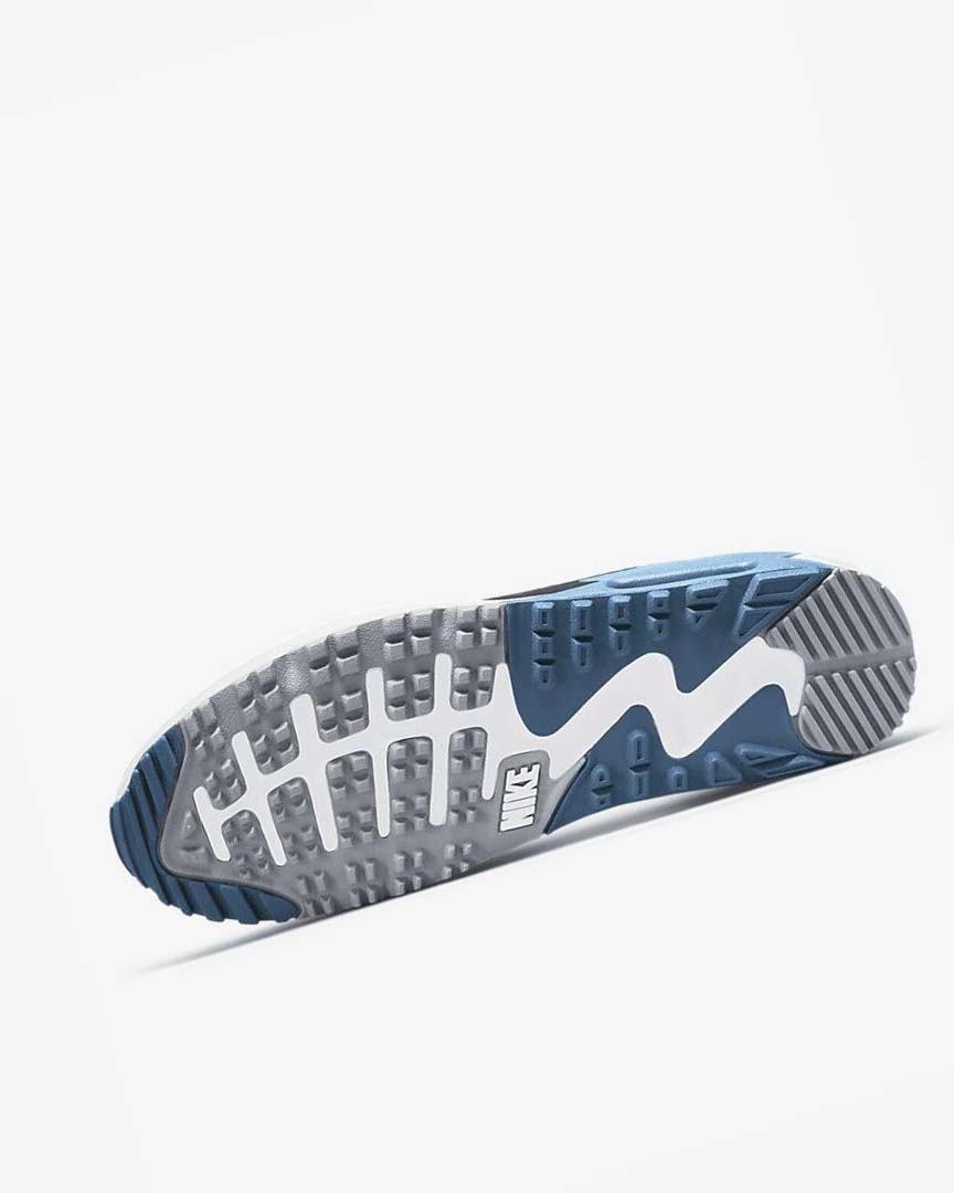 Grey / Black / White Nike Air Max 90 G Men's Golf Shoes | CA_5215