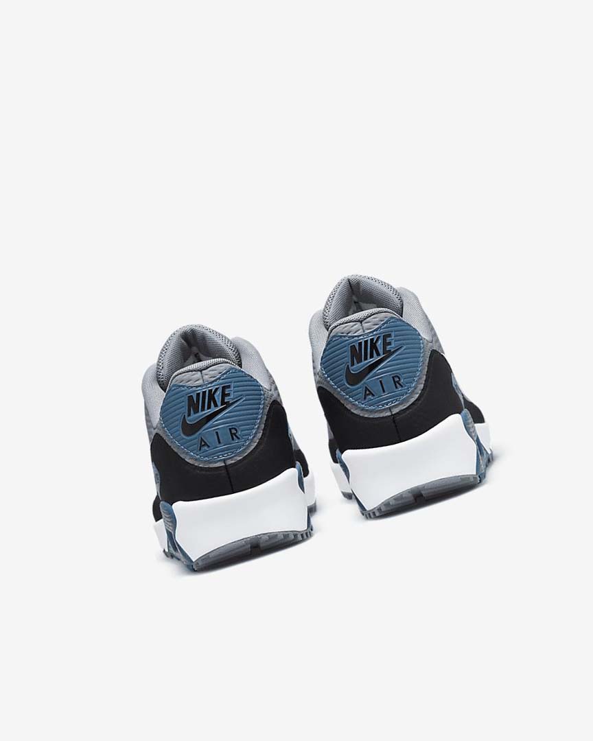 Grey / Black / White Nike Air Max 90 G Women's Golf Shoes | CA_5381