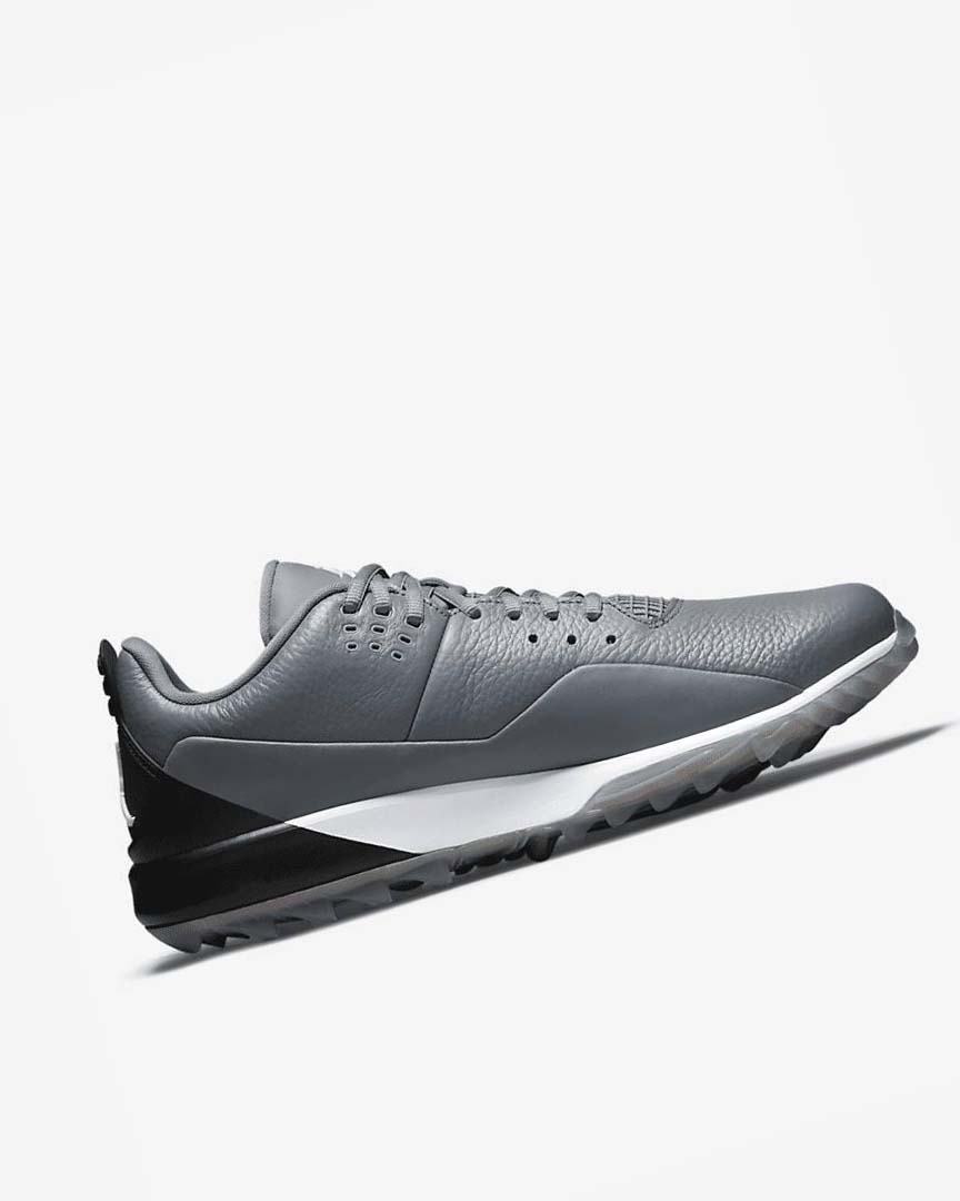 Grey / Black / White Nike Jordan ADG 3 Men's Golf Shoes | CA_4761
