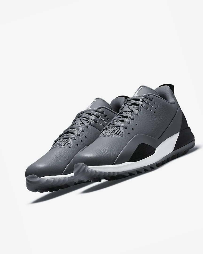 Grey / Black / White Nike Jordan ADG 3 Men's Golf Shoes | CA_4761