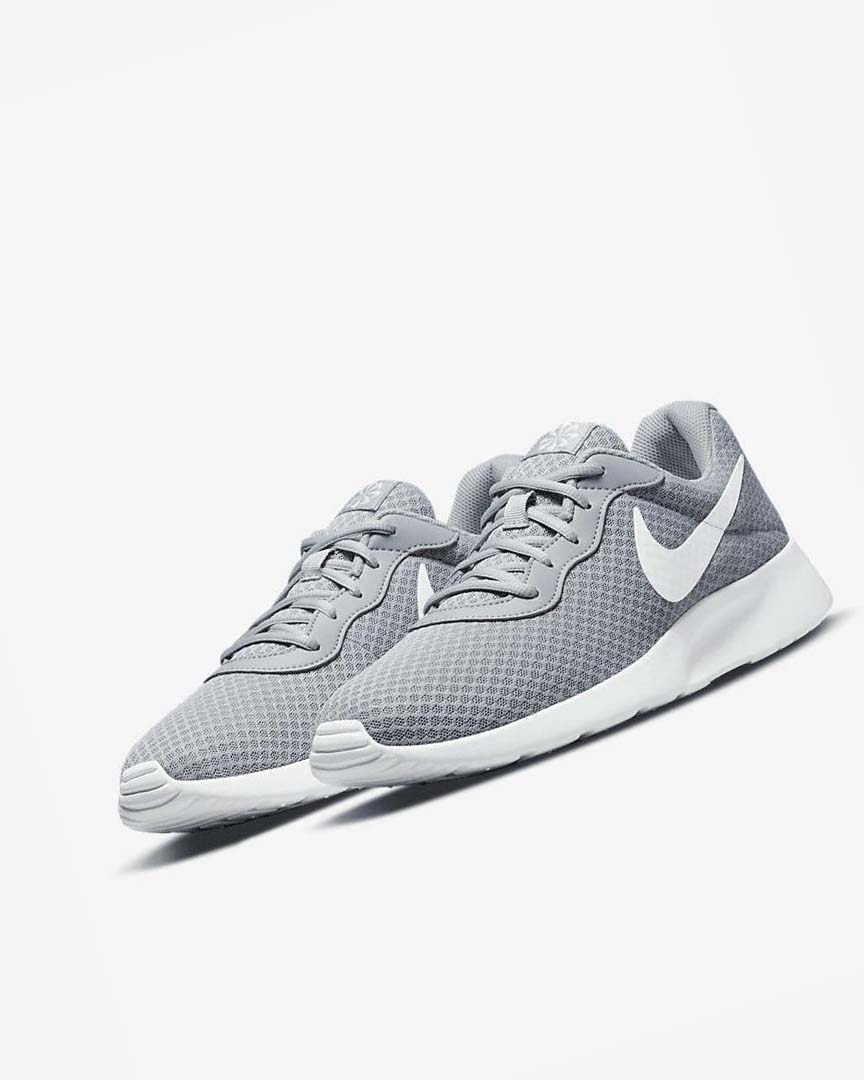Grey / Black / White Nike Tanjun Men's Sneakers | CA_5015
