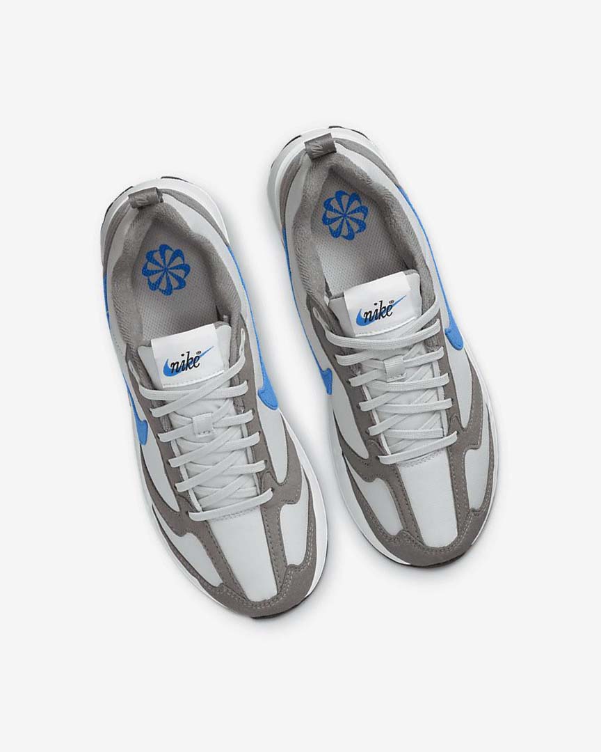 Grey / Blue Grey / White / Blue Nike Air Max Dawn Girls' Sneakers | CA_5555