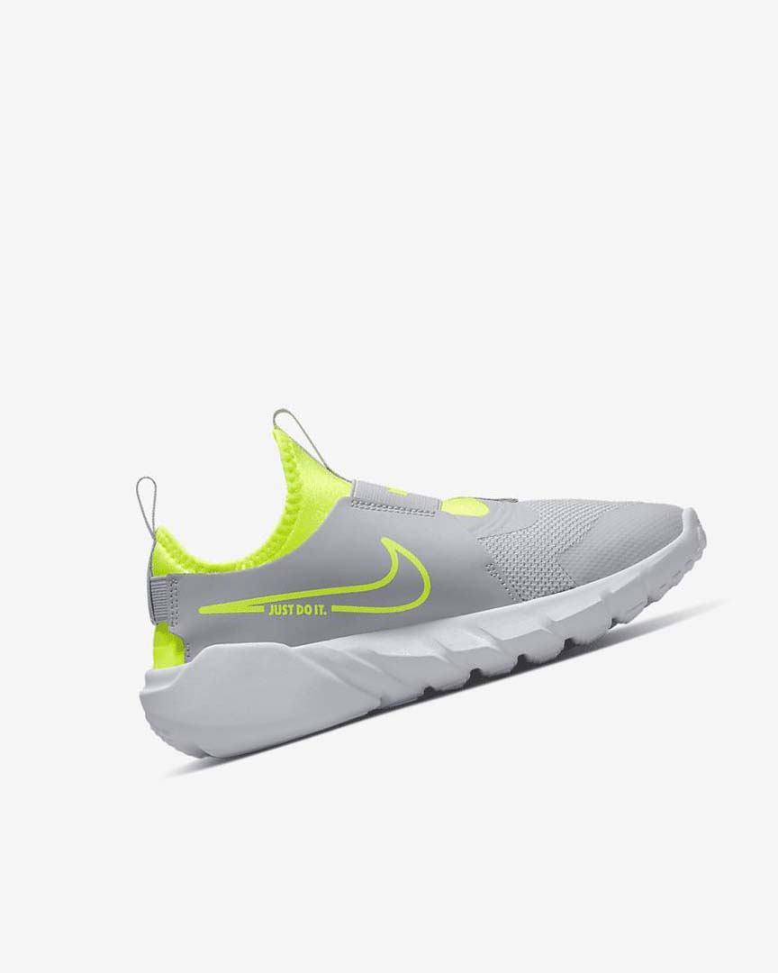 Grey / Blue Nike Flex Runner 2 Boys' Running Shoes | CA_4554