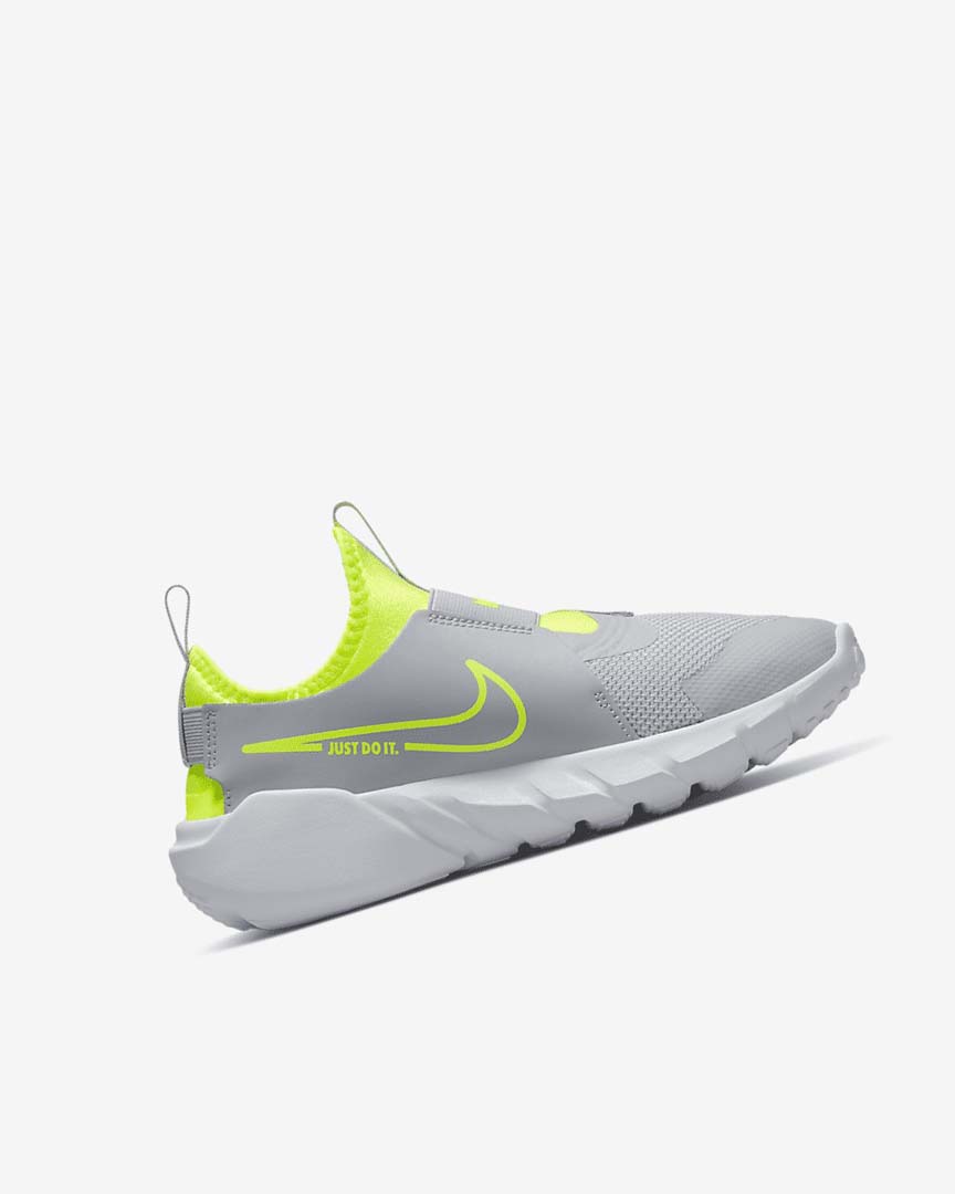 Grey / Blue Nike Flex Runner 2 Girls' Running Shoes | CA_3192