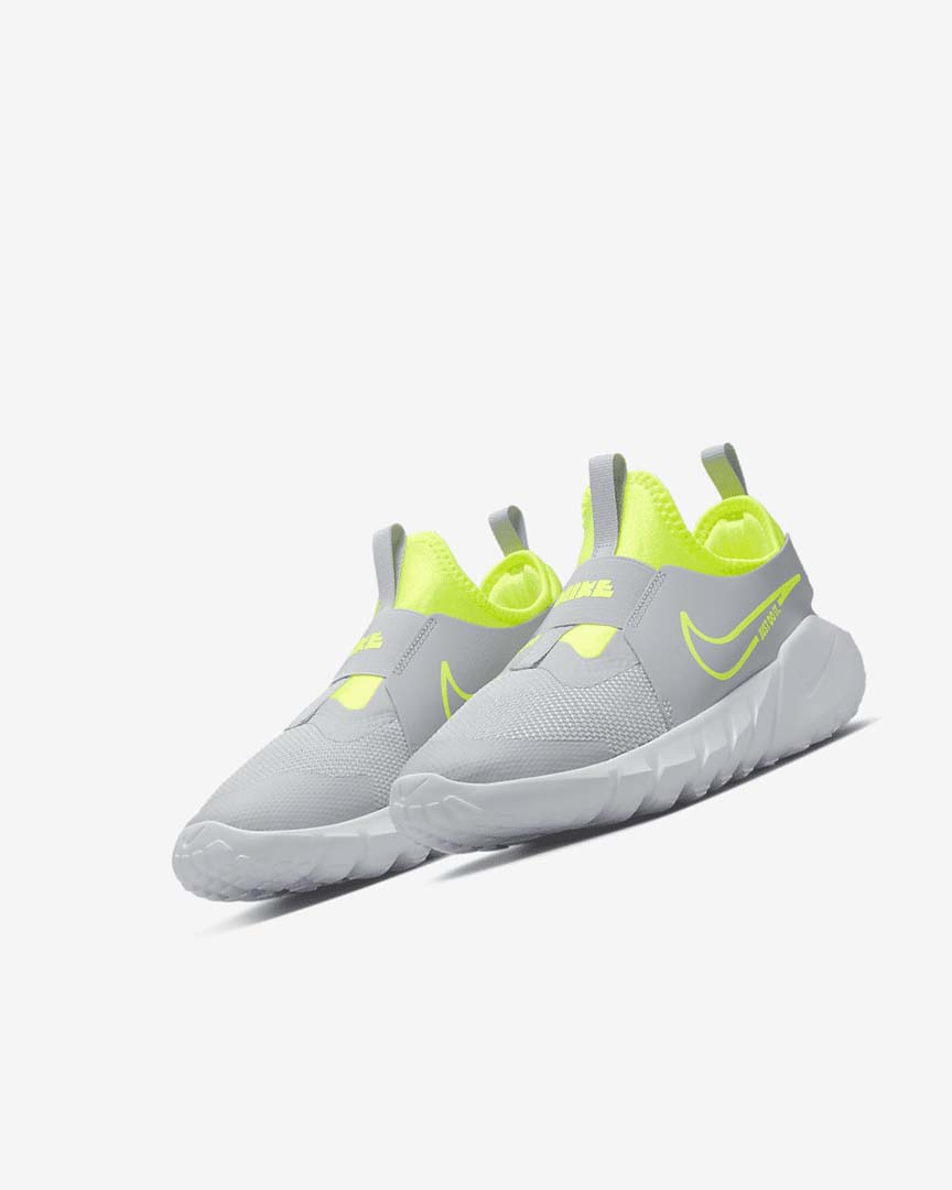 Grey / Blue Nike Flex Runner 2 Girls' Running Shoes | CA_3192