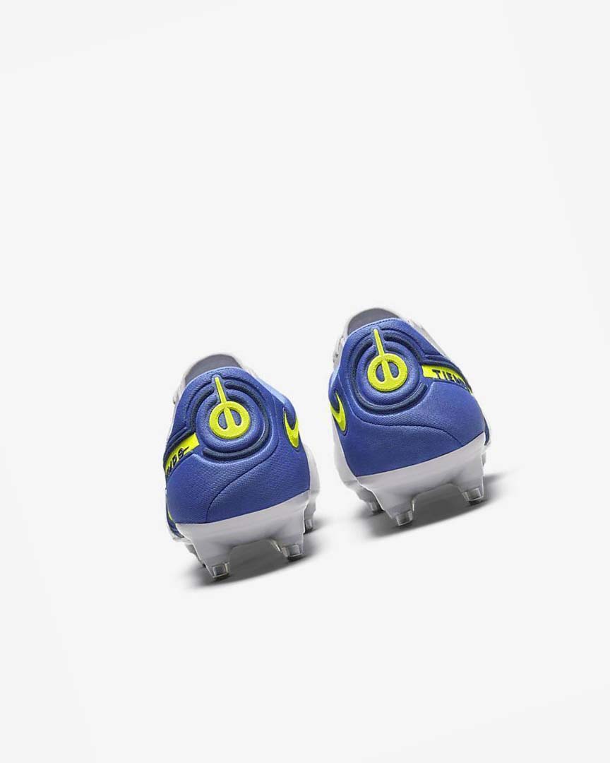 Grey / Blue Nike Tiempo Legend 9 Elite SG-Pro AC Men's Soccer Cleats | CA_1177
