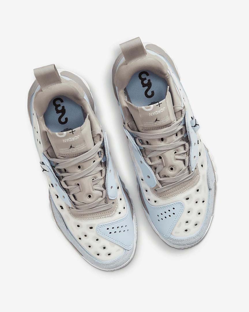 Grey / Blue / White / White Nike Jordan Delta 2 Women's Basketball Shoes | CA_5033