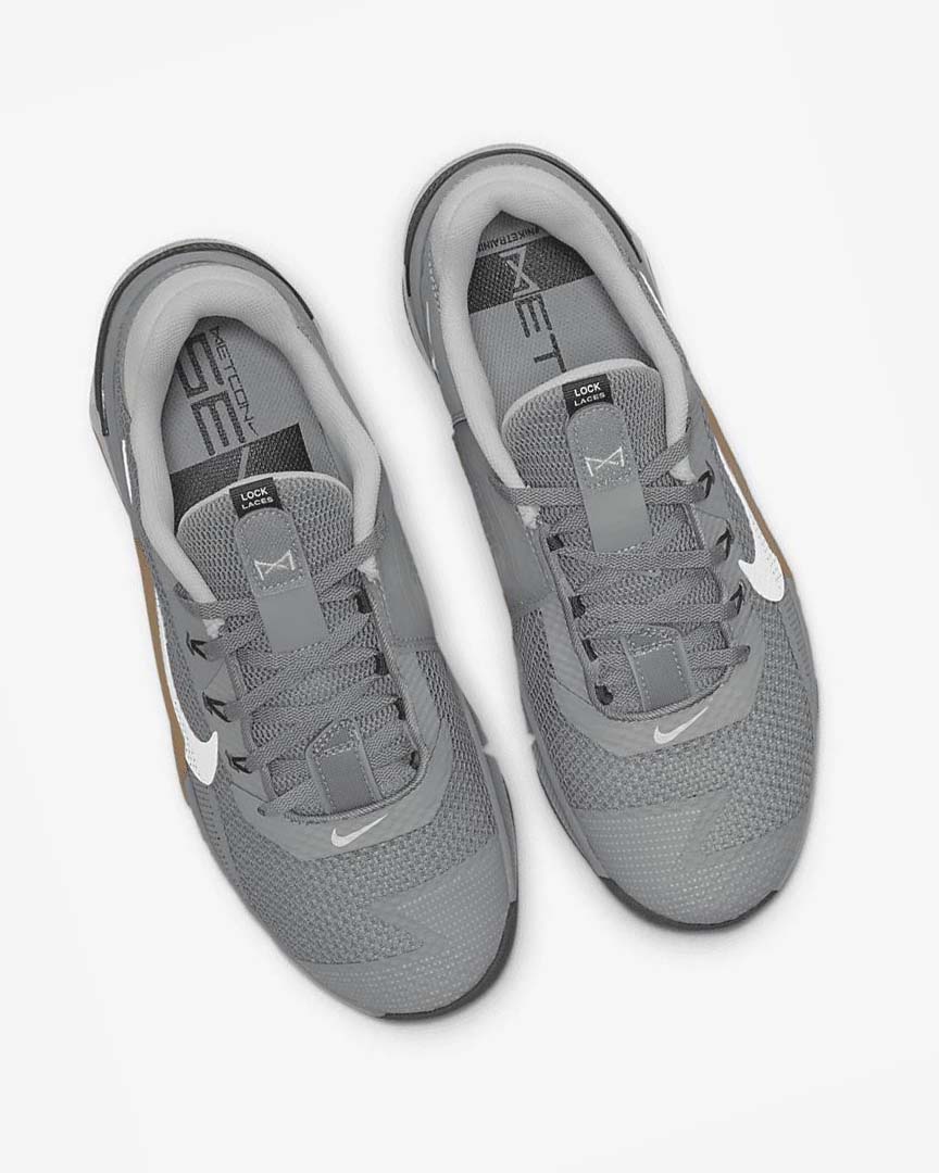 Grey / Brown / Dark Grey / White Nike Metcon 7 Men's Training Shoes | CA_4671