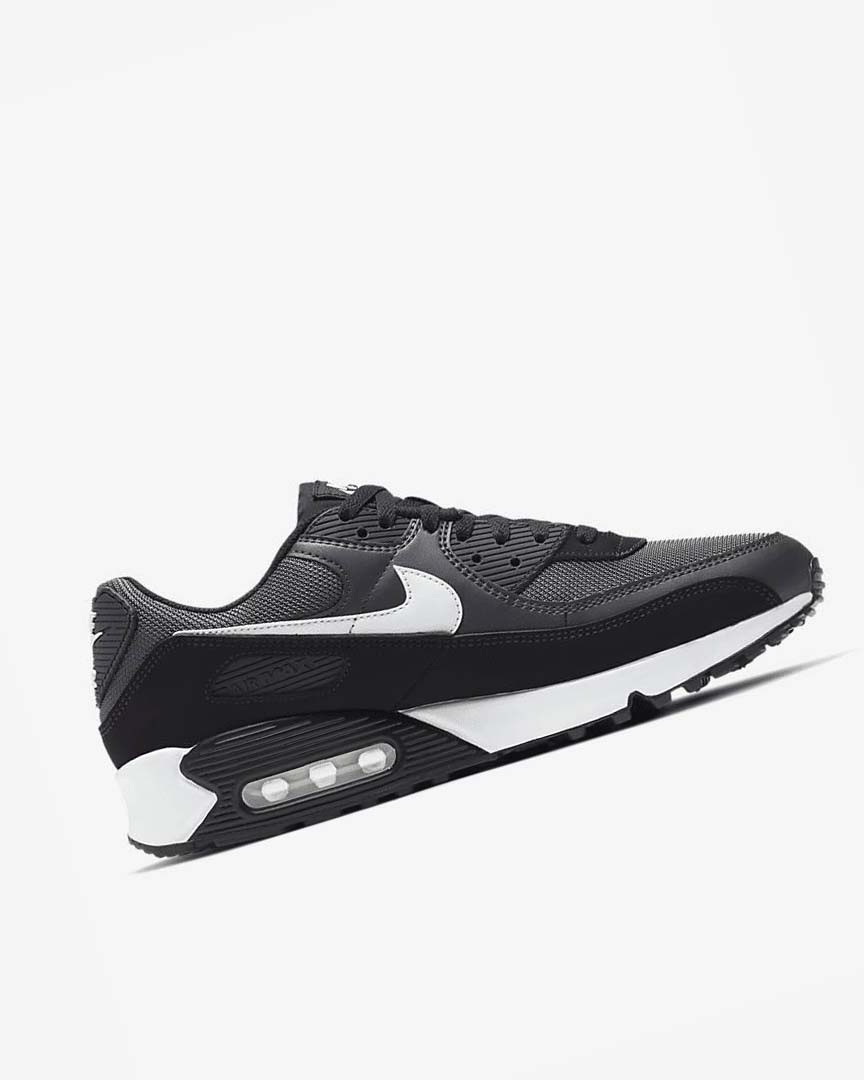 Grey / Dark Grey / Black / White Nike Air Max 90 Men's Casual Shoes | CA_2268