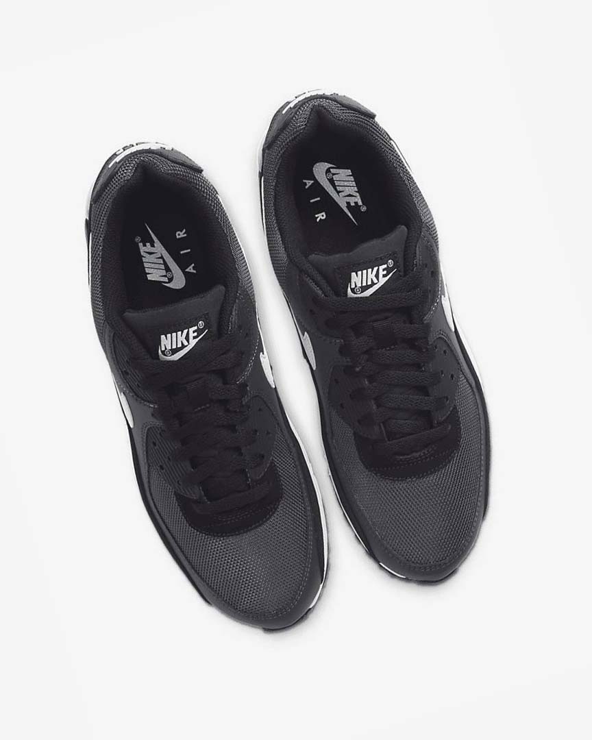 Grey / Dark Grey / Black / White Nike Air Max 90 Men's Casual Shoes | CA_2268