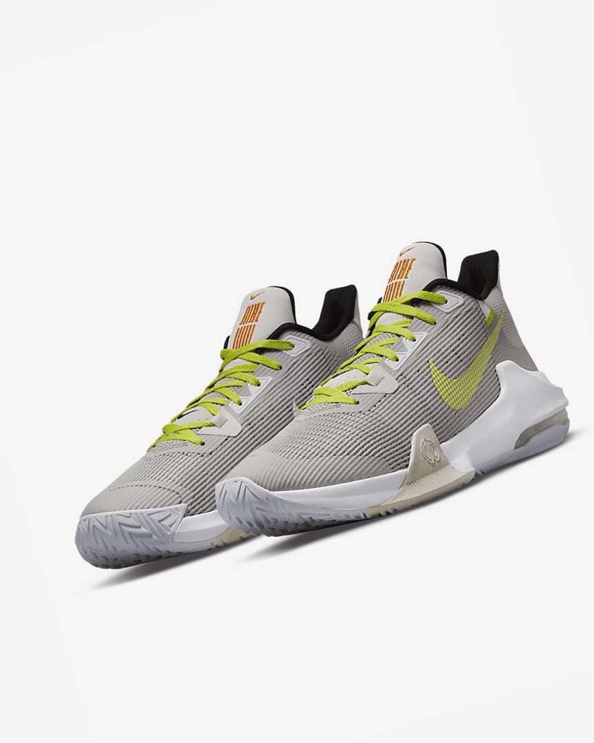 Grey / Green Nike Air Max Impact 3 Men's Basketball Shoes | CA_2292