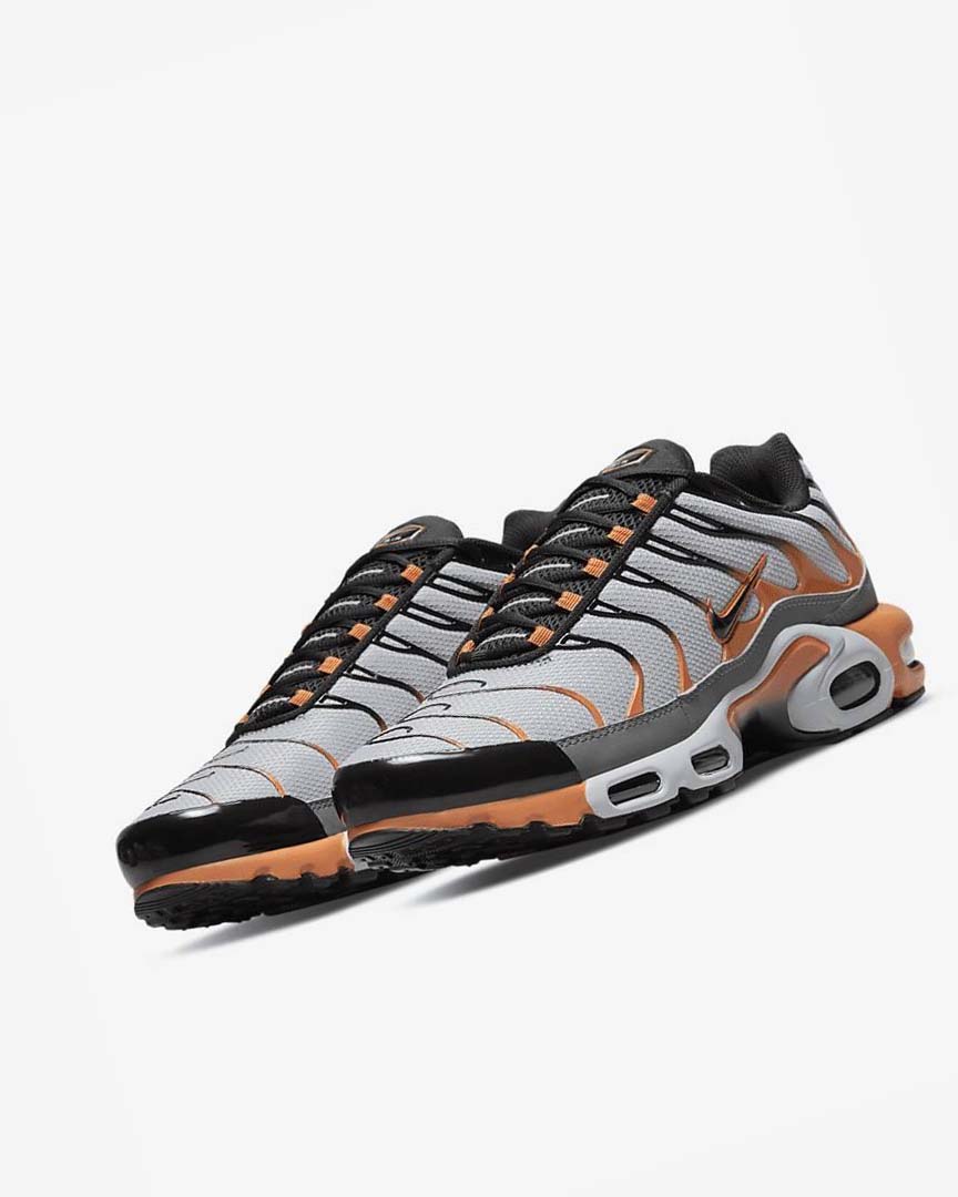 Grey / Grey / Deep Yellow / Black Nike Air Max Plus Men's Sneakers | CA_2902