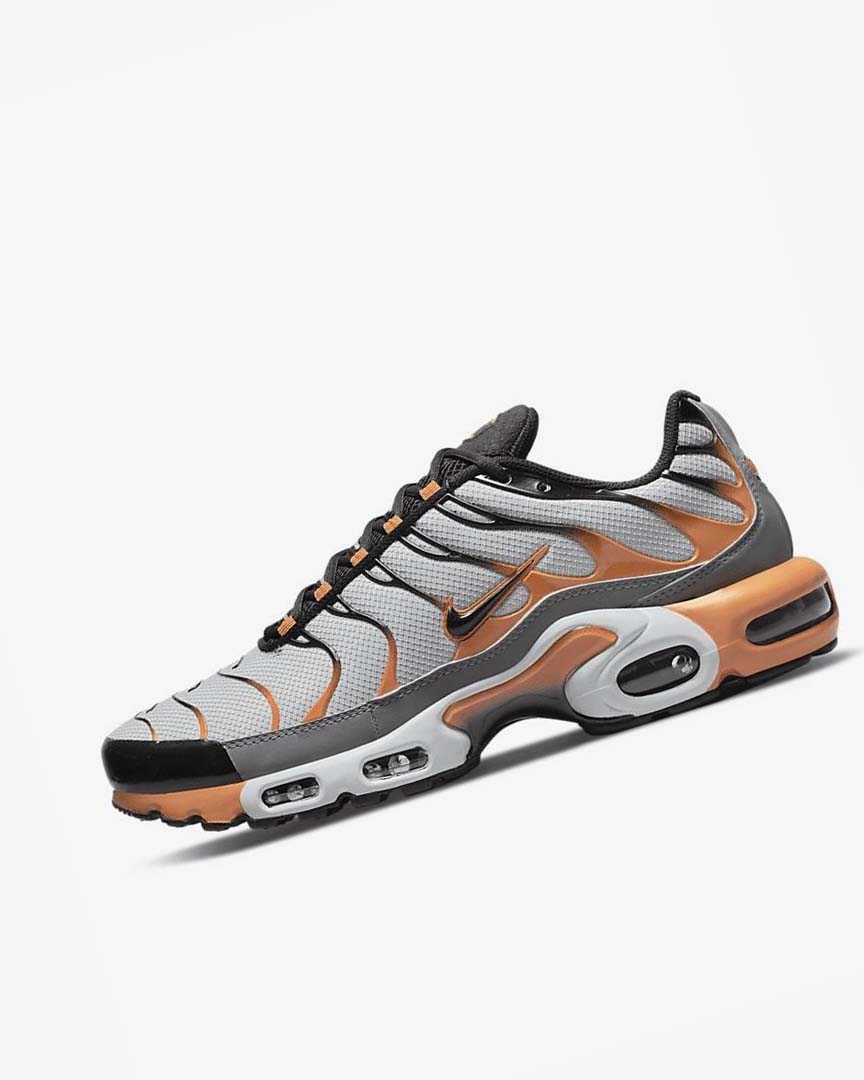 Grey / Grey / Deep Yellow / Black Nike Air Max Plus Men\'s Sneakers | CA_2902