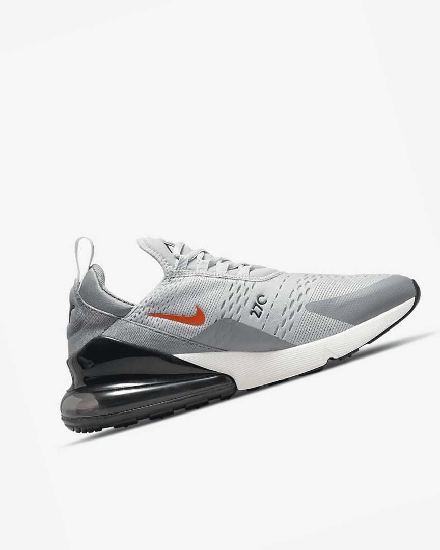 Grey / Grey / Orange Nike Air Max 270 Men's Casual Shoes | CA_2869