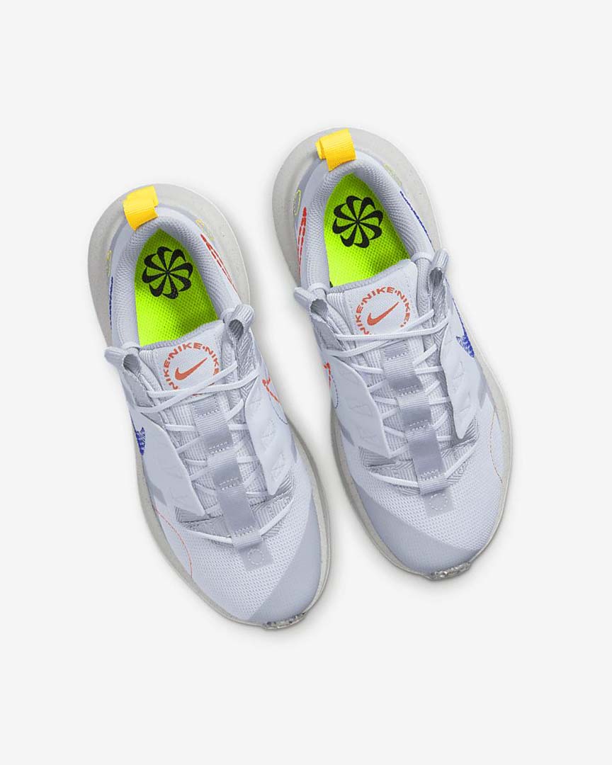 Grey / Grey / Orange / Royal Nike Crater Impact Girls' Sneakers | CA_4674