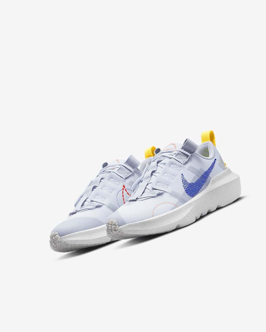 Grey / Grey / Orange / Royal Nike Crater Impact Girls' Sneakers | CA_4674